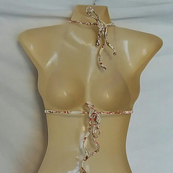 J Crew Mixed Print Patchwork String Bikini Top - Picture 5 of 8